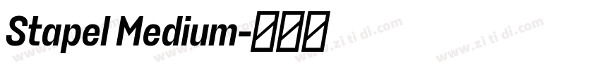 Stapel Medium字体转换